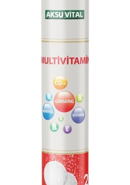 Aksu Vital Multi Vitamin Efervesan 20 Tablet fiyatları