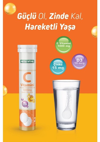 Aksu Vital Multi Vitamin Efervesan 20 Tablet modelleri