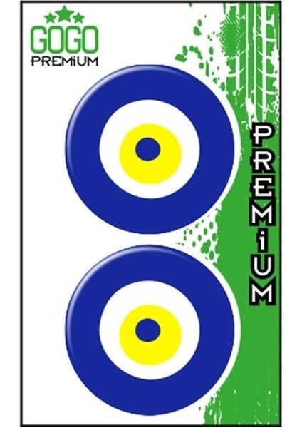 Nazar Boncuğu (5x5 Cm) Ikili Damla Etiket