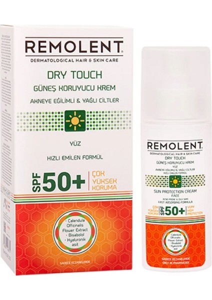 - Dry Touch Güneş Kremi Akneye Eğilimli ve Yağlı Ciltler Için Spf 50+ 75 ml