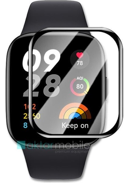 Xiaomi Redmi Watch 3 Uyumlu Ekran Koruyucu 3D Tam Kapatan Kavisli Ppma Nano Cam fiyatları