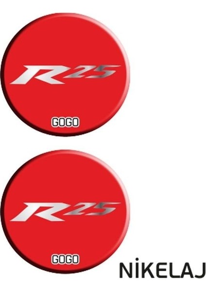 Yamaha R25 Uyumlu Koruma Takoz 3 (4x4) Ikili Damla Etiket