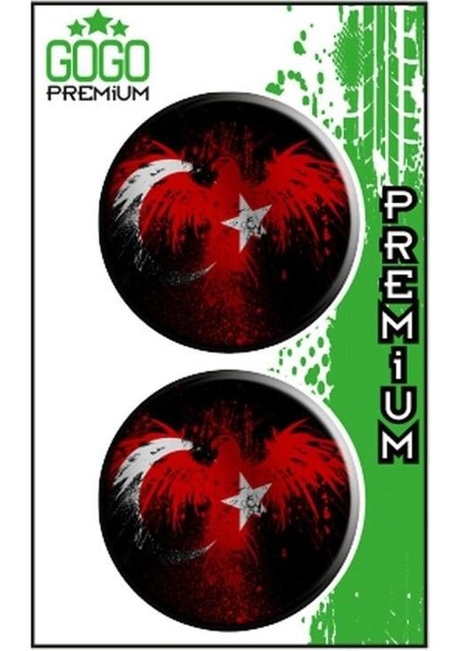 Bayrak 3 (5x5 Cm) Ikili Damla Etiket