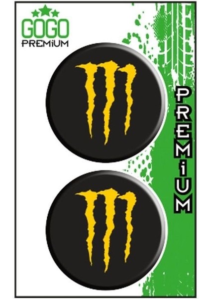 Monster 1 (5x5 Cm) Ikili Damla Etiket