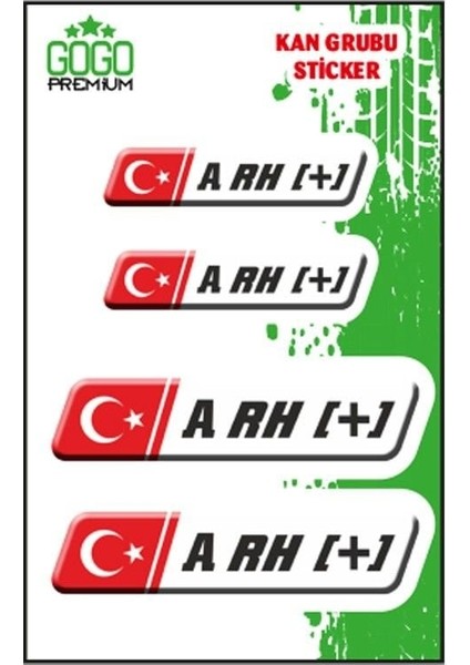 Kan Grubu Iı A Rh(+) Beyaz Dörtlü Damla Etiket