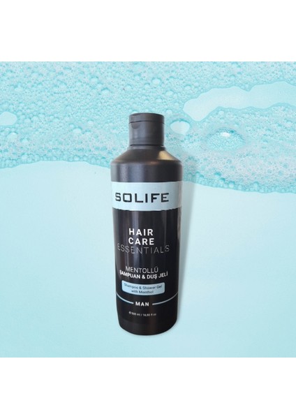 Erkek Mentollü Şampuan Duş Jeli 500 ml