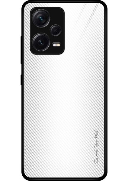 Xiaomi Redmi Note 12 Pro Plus 5g Şok Geçirmez Telefon Kılıfı Karbon Fiber Doku Ince Kılıf Temperli Cam+ Tpu Telefon Kapağı (Yurt Dışından)