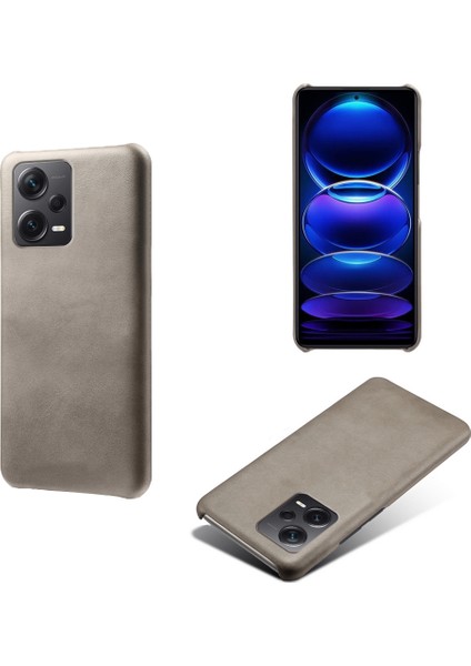 Xiaomi Redmi Note 12 Pro Plus 5g Buzağı Dokulu Telefon Kapağı Ön Çizim Anti-Kılavuzu Pu Deri Kaplamalı Pc Cep Telefon Kılıfı (Yurt Dışından)