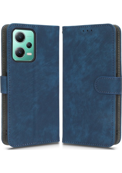 Xiaomi Için Redmi Note 12 5g / Redmi Note 12 5g (Çin) / Poco X5 5g Tam Kapsam Rfıd Engelleme Deri Telefon Kılıf Stand Cüzdan Telefon Kabuğu (Yurt Dışından)
