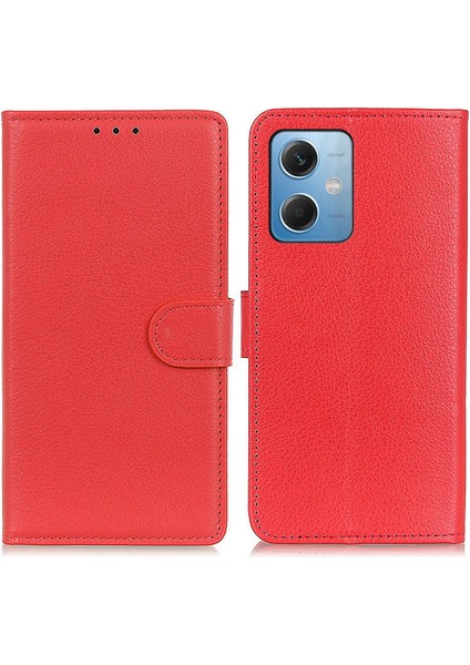 Xiaomi Redmi Telefon Koruyucu Kılıf Note 12 5g, Litchi Texture Pu Deri Deri Flip Stand Cüzdan Kapağı (Yurt Dışından)