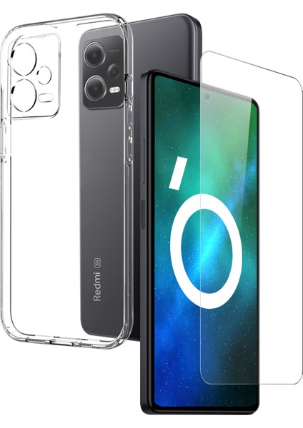 Xiaomi Redmi Northjo Note 12 Pro + 5g 2'si 1 Arada Tasarım Koruyucu Anti-Drop Tpu Akıllı Telefon Kılıfı + Çizgiye Karşı Temizli Cam Ekran Koruyucu (Yurt Dışından)