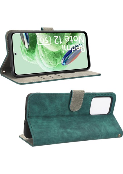 Xiaomi Için Redmi Note 12 5g / Redmi Note 12 5g (Çin) / Poco X5 5g Tam Kapsam Rfıd Engelleme Deri Telefon Kılıf Stand Cüzdan Telefon Kabuğu (Yurt Dışından)