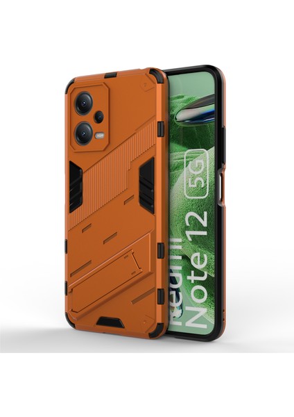 Xiaomi Redmi Kickstand Telefon Kılıfı Note 12 5g Sert Pc Yumuşak Tpu Koruyucu Kapak Anti-Damla Cep Telefon Kılıfı (Yurt Dışından)