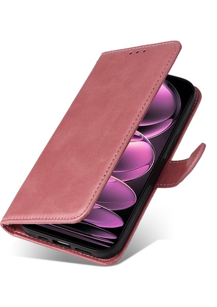 Xiaomi Için Redmi Note 12 Pro 5g Buzağı Dokusu Pu Deri Kılıf Stand Cüzdan Telefon Koruyucu Kapak Kayış (Yurt Dışından)