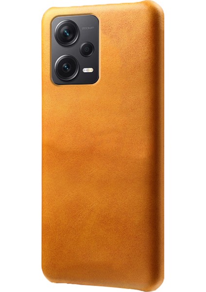 Xiaomi Redmi Note 12 Pro Plus 5g Buzağı Dokulu Telefon Kapağı Ön Çizim Anti-Kılavuzu Pu Deri Kaplamalı Pc Cep Telefon Kılıfı (Yurt Dışından)