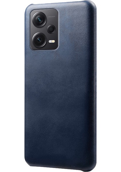 Xiaomi Redmi Note 12 Pro Plus 5g Buzağı Dokulu Telefon Kapağı Ön Çizim Anti-Kılavuzu Pu Deri Kaplamalı Pc Cep Telefon Kılıfı (Yurt Dışından)