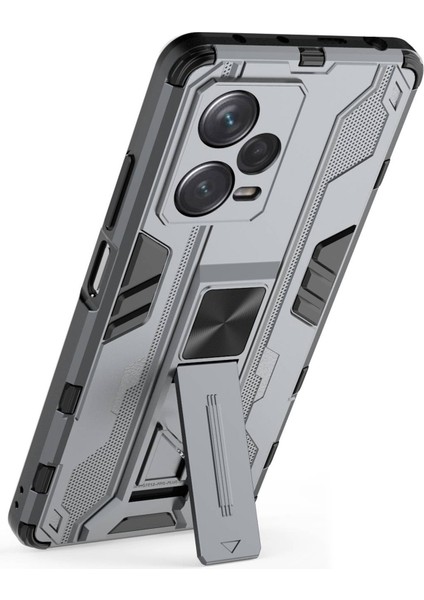 Xiaomi Redmi Note 12 Pro Plus 5g Yumuşak Tpu Sabit Pc Çift Katman Şok-Absorpsiyon Kapağı Kickstand Anti-Sracratch Koruyucu Telefon Kılıfı (Yurt Dışından) modelleri