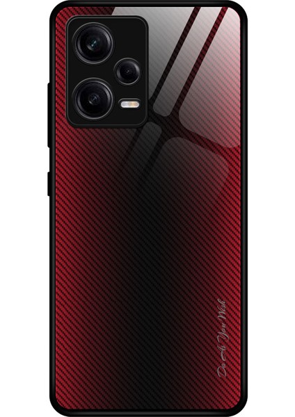 Xiaomi Redmi Note 12 Pro 5g / Note 12 Pro Hız 5g / Poco X5 Pro 5g Kazaka Kanıtı Telefon Kılıfı Karbon Fiber Doku Ince Kılıf Temiz Cam+Tpu Telefon Kapağı (Yurt Dışından)