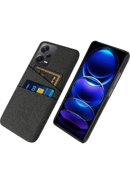 Xiaomi Redmi Note 12 Pro Plus 5g Kumaş Doku Telefon Geri Kapak Ince Uygun Cep Telefonu Koruyucu Kılıf 2 Kart Yuvası (Yurt Dışından)
