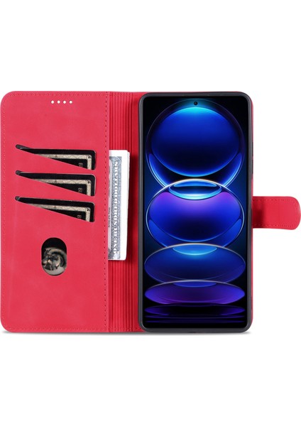 Xiaomi Redmi Azns Note 12 Pro Plus 5g / Note 12 Explorer 5g (Discovery Edition) Pu Deri Telefon Kasası Cüzdan Standı Manyetik Flip Telefon Kapağı (Yurt Dışından)
