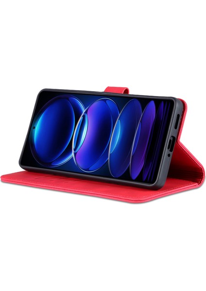 Xiaomi Redmi Azns Note 12 Pro Plus 5g / Note 12 Explorer 5g (Discovery Edition) Pu Deri Telefon Kasası Cüzdan Standı Manyetik Flip Telefon Kapağı (Yurt Dışından)