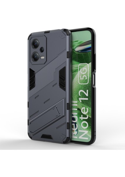 Xiaomi Redmi Kickstand Telefon Kılıfı Note 12 5g Sert Pc Yumuşak Tpu Koruyucu Kapak Anti-Damla Cep Telefon Kılıfı (Yurt Dışından)