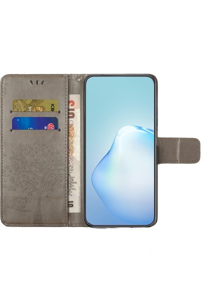 Xiaomi Poco X5 Pro 5g / Redmi Note 12 Pro Speed ​​5g / Note 12 Pro 5g Baykuş Ağacı Baskılı Pu Deri Stand Kılıfı Damla Geçirmez Cep Telefonu Cüzdan Kapağı (Yurt Dışından)