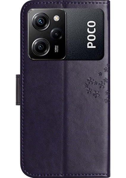 Xiaomi Poco X5 Pro 5g / Redmi Note 12 Pro Speed ​​5g / Note 12 Pro 5g Baykuş Ağacı Baskılı Pu Deri Stand Kılıfı Damla Geçirmez Cep Telefonu Cüzdan Kapağı (Yurt Dışından)
