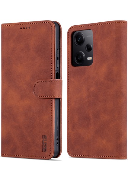 Xiaomi Redmi Azns Note 12 Pro Plus 5g / Note 12 Explorer 5g (Discovery Edition) Pu Deri Telefon Kasası Cüzdan Standı Manyetik Flip Telefon Kapağı (Yurt Dışından)