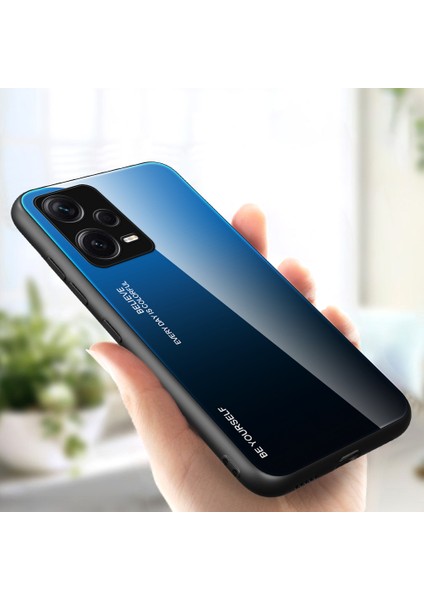 Xiaomi Redmi Note 12 Pro Plus 5g Gradyan Renk Temsilli Cam Sert Pc Yumuşak Tpu Kasa Şok Geçirmez Cep Telefonu Kapağı (Yurt Dışından) fiyatları