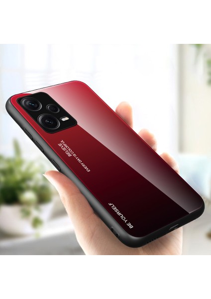 Xiaomi Redmi Note 12 Pro Plus 5g Gradyan Renk Temsilli Cam Sert Pc Yumuşak Tpu Kasa Şok Geçirmez Cep Telefonu Kapağı (Yurt Dışından) fırsatları