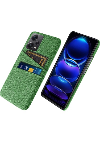 Xiaomi Redmi Note 12 Pro Plus 5g Kumaş Doku Telefon Geri Kapak Ince Uygun Cep Telefonu Koruyucu Kılıf 2 Kart Yuvası (Yurt Dışından)