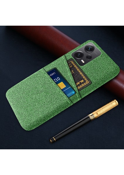 Xiaomi Redmi Note 12 Pro Plus 5g Kumaş Doku Telefon Geri Kapak Ince Uygun Cep Telefonu Koruyucu Kılıf 2 Kart Yuvası (Yurt Dışından)