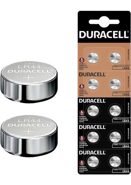 Duracell A76 LR44 1.5V Düğme Pil 10LU Paket