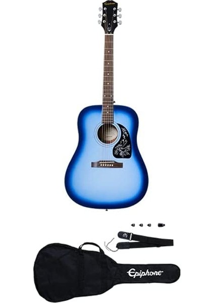 Starling Akustik Gitar Başlangıç Paketi (Starlight Blue)