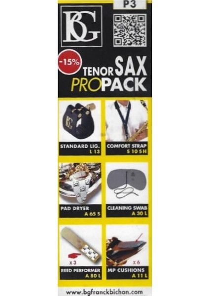 BGP3 Tenor Saksafon Pro Paket