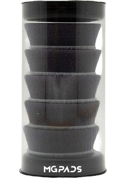 Pasta Süngeri 45/35 mm 5'li Paket (Gri) - Mini Polisaj Makinesi Uyumlu