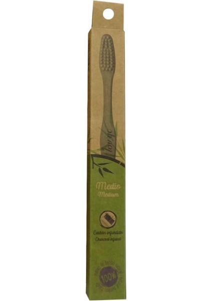 Bamboo Diş Fırçası Charcoal Orta
