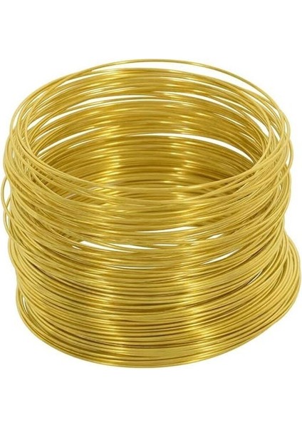 1 mm Pirinç Tel Yuvarlak - 1 Metre