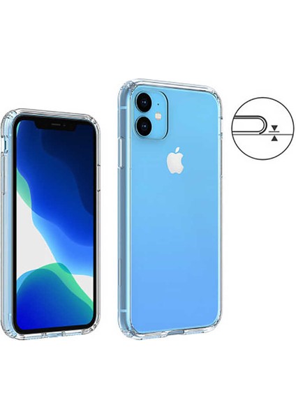 Apple iPhone 11 Şeffaf Kılıf Köşelerde Darbelere Karşı Ultra Kalınlık (Antishock) modelleri