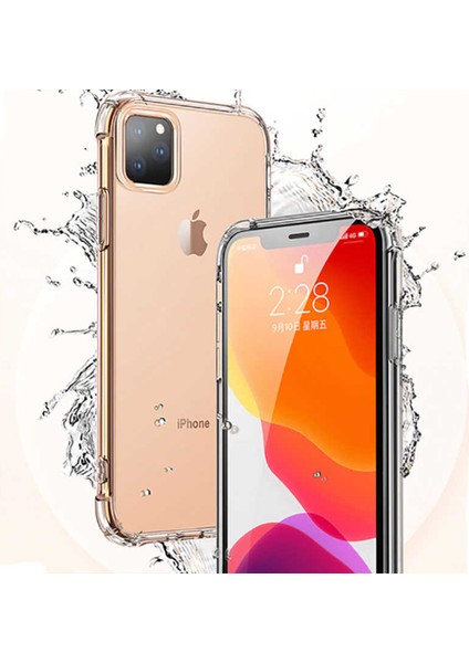 Apple iPhone 11 Pro Şeffaf Kılıf Köşelerde Darbelere Karşı Ultra Kalınlık (Antishock)