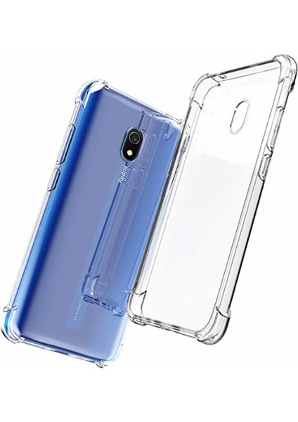Xiaomi Redmi 8A Şeffaf Kılıf Köşelerde Darbelere Karşı Ultra Kalınlık (Antishock)