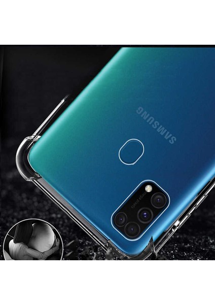 Samsung Galaxy M31 Şeffaf Kılıf Köşelerde Darbelere Karşı Ultra Kalınlık (Antishock) modelleri