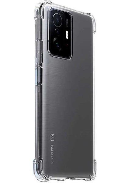 Xiaomi Mi 11T Pro 5g Şeffaf Kılıf Köşelerde Darbelere Karşı Ultra Kalınlık (Antishock)