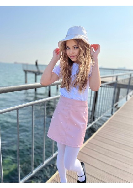 İnci Detaylı Şapkalı 3 Parça Etekli Takim modelleri