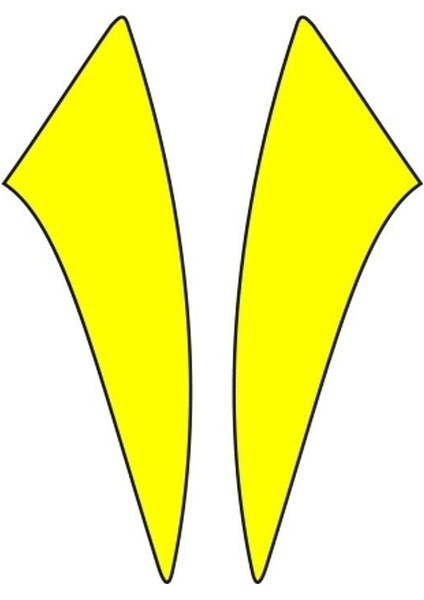 Cg Sarı Çamurluk Yan Sticker