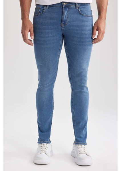 Carlo Skinny Fit Ekstra Dar Kalıp Normal Bel Ekstra Dar Paça Jean Pantolon A2876AX23SM