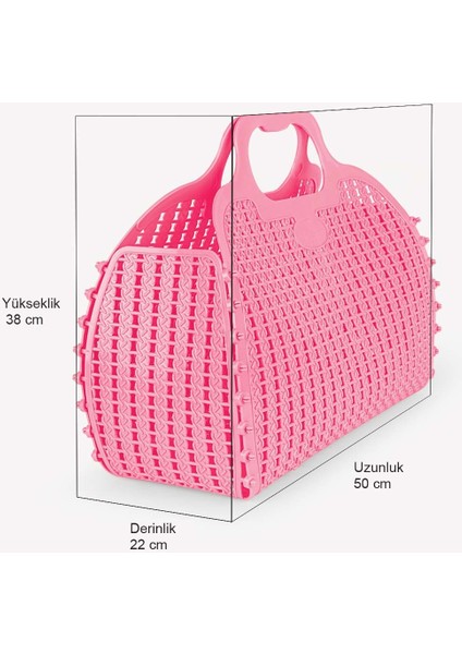 Aykasa 382252 Baby Pink Plaj Çantası