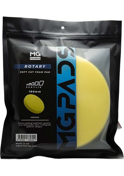 Rotary Hare/hologram Giderici Cila Süngeri (Sarı) -180 mm