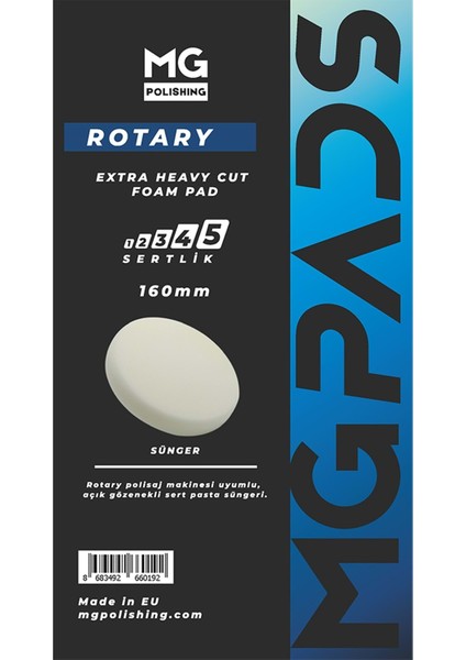 Rotary Extra Ağır Kalın Kesim Pasta Süngeri (Beyaz) - 160 mm